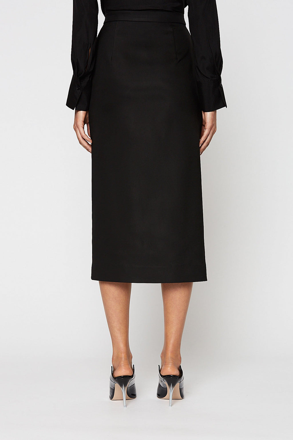 ZIP FRONT PENCIL SKIRT