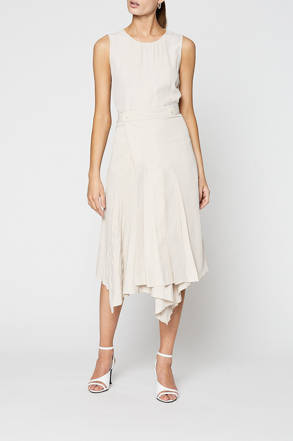 POWDERED VISCOSE WRAP SKIRT