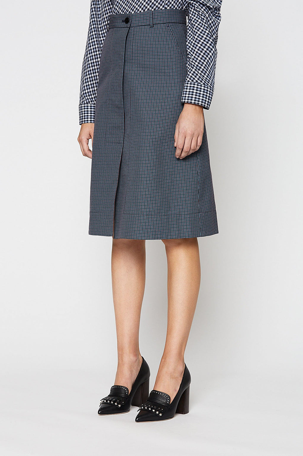 MINI CHECK SKIRT