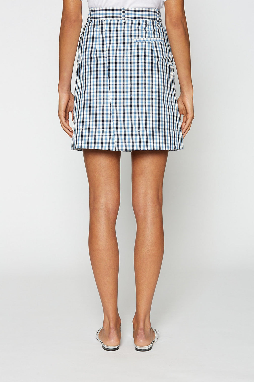 GINGHAM SHORT SKIRT