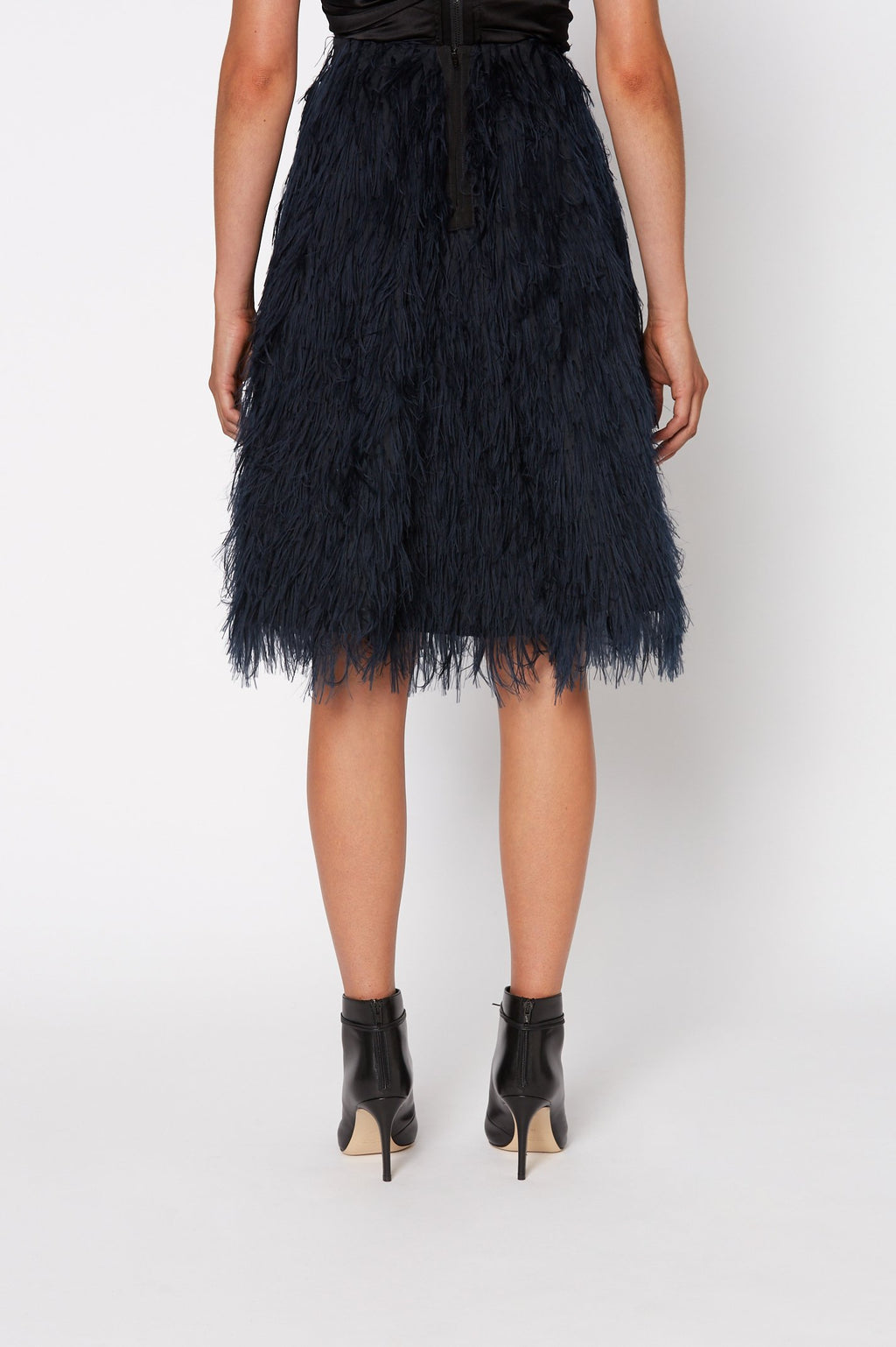 FEATHER TAFFETA SKIRT