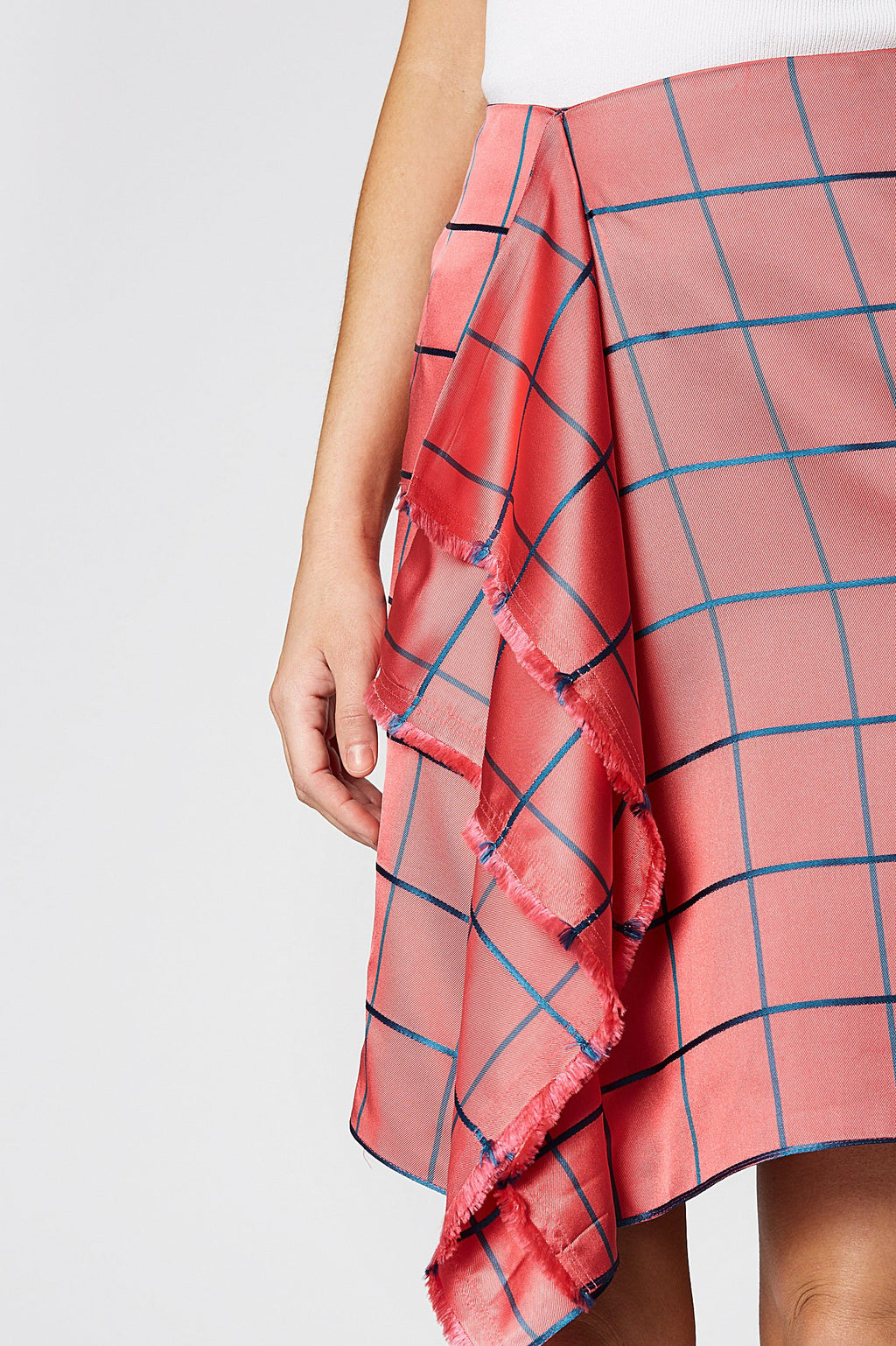 TWILL CHECK SKIRT
