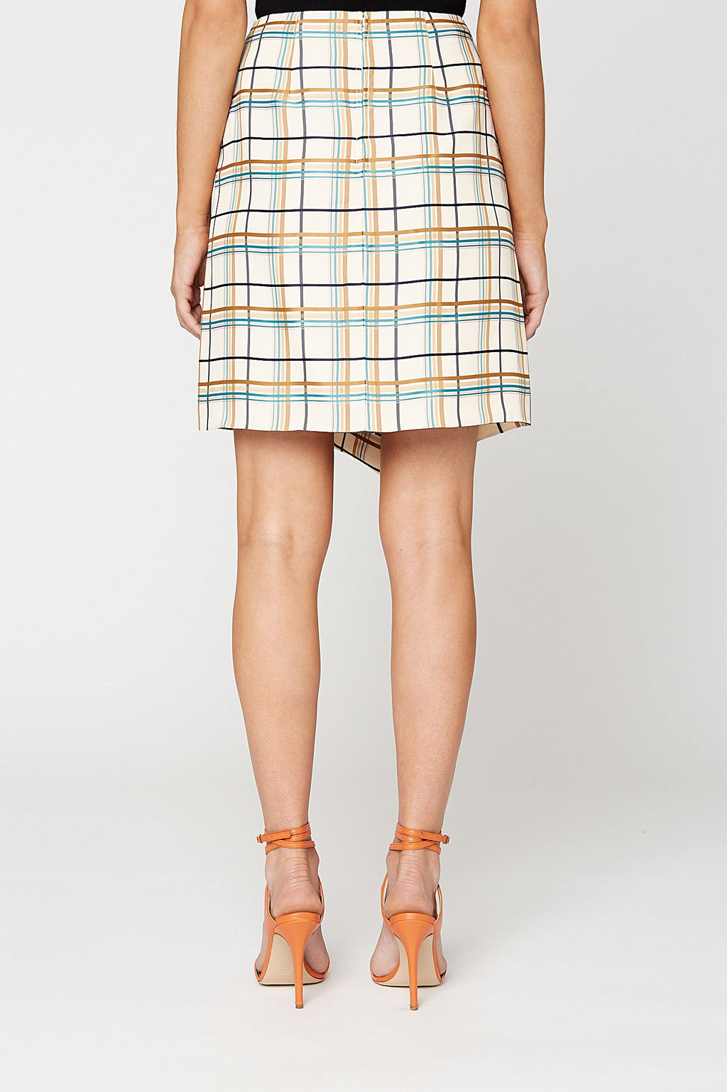 MULTI PLAID SKIRT