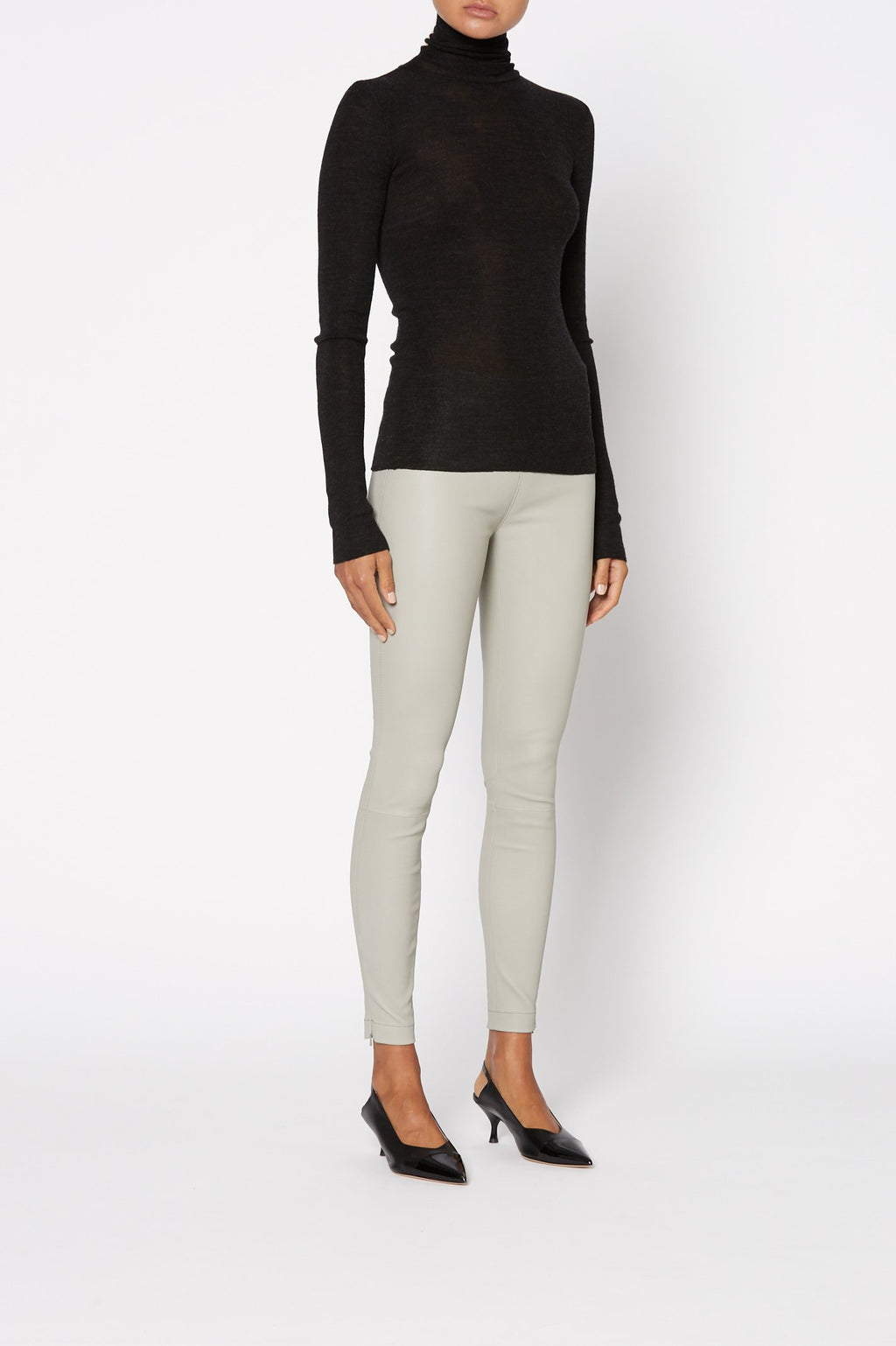 STRETCH LEATHER LEGGING