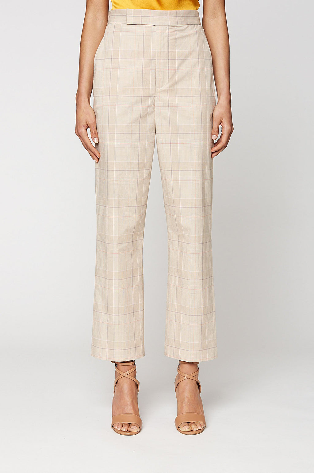 CHECK SLIM FIT TROUSER