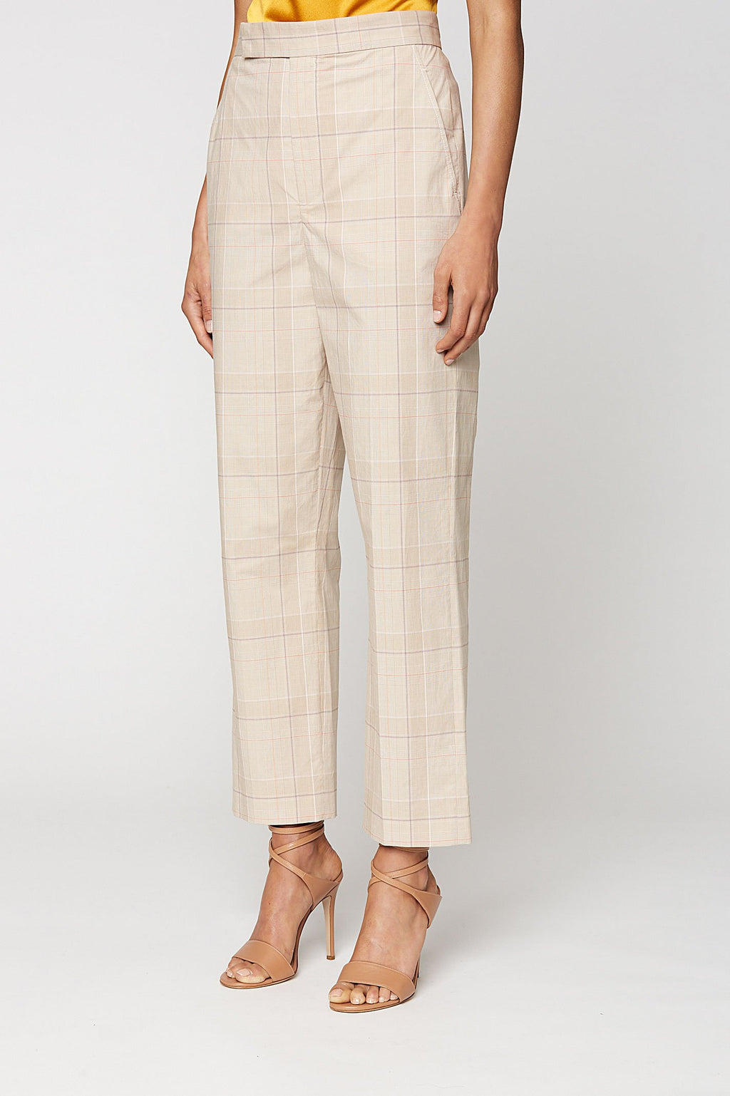 CHECK SLIM FIT TROUSER