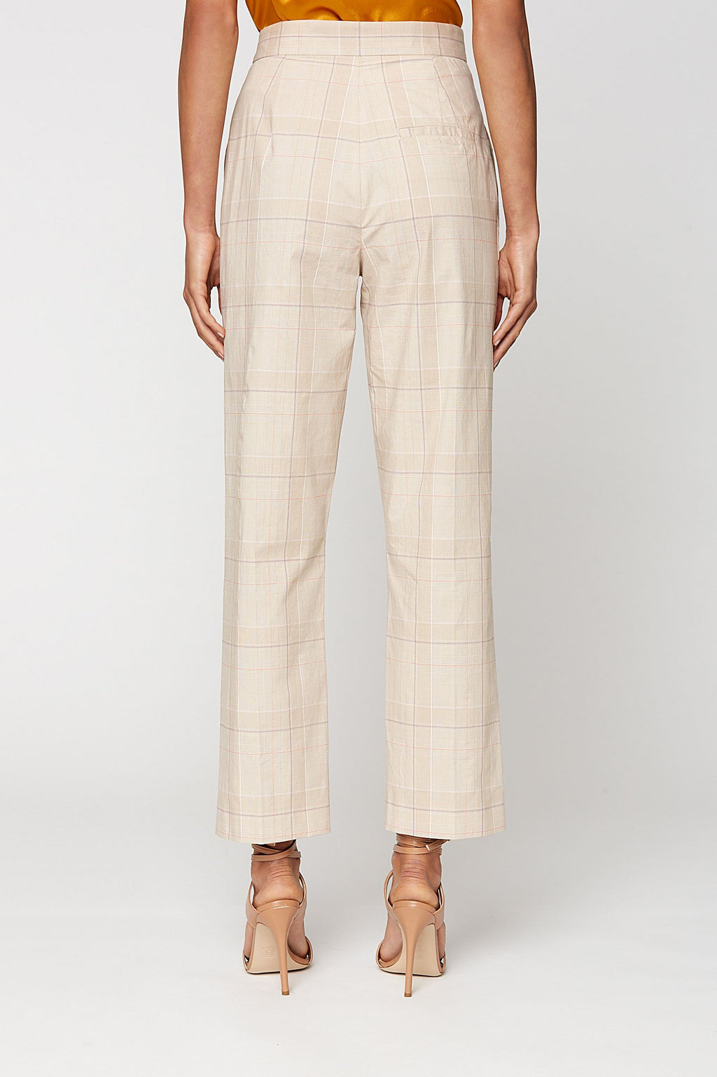 CHECK SLIM FIT TROUSER