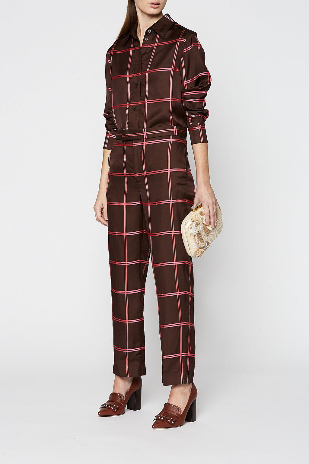 CHECK TROUSER
