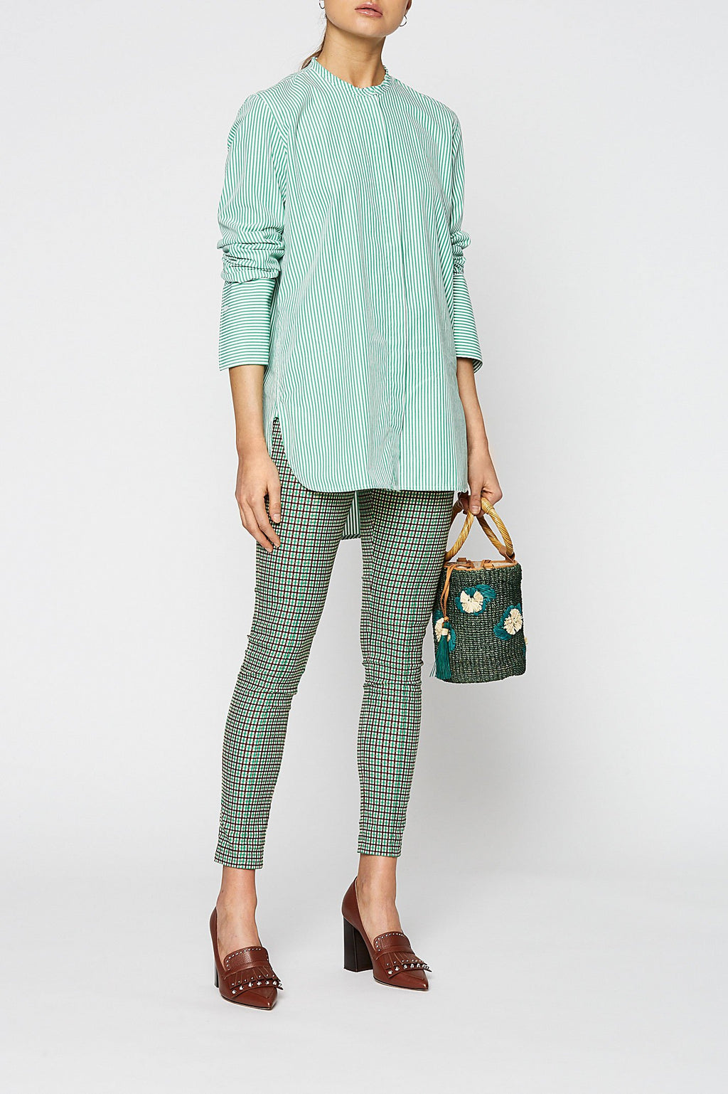 MINI PLAID PINTUCK LEGGING
