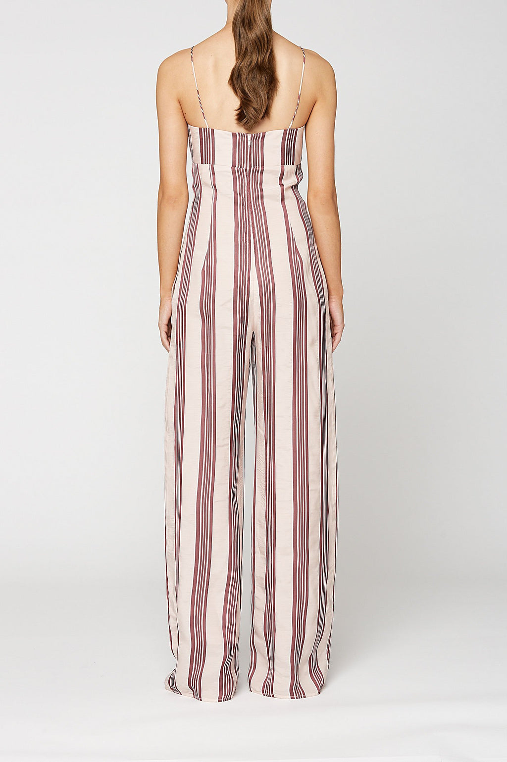 STRIPE SHOESTRING JUMPSUIT