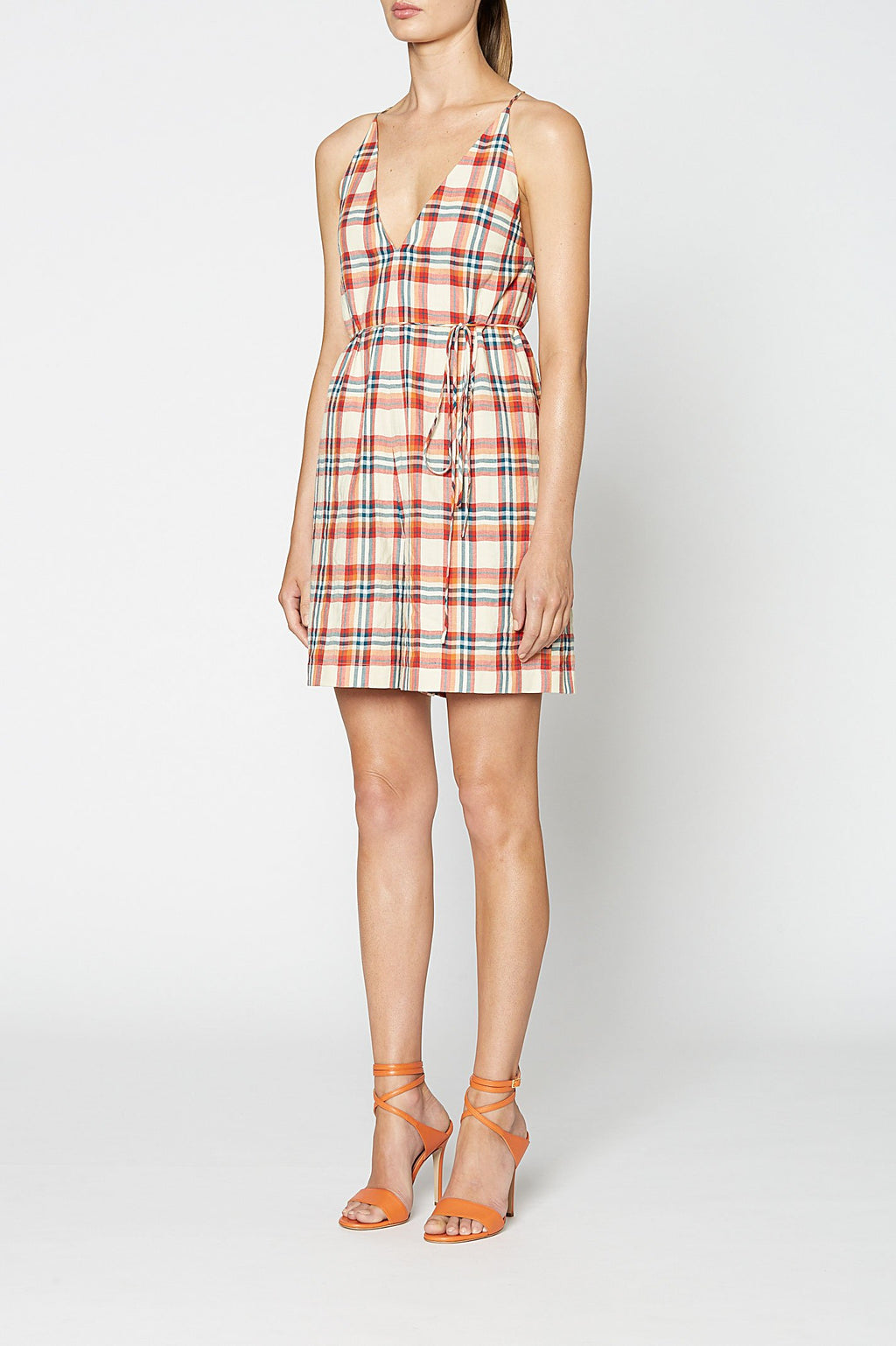 MADRAS CHECK JUMPSUIT