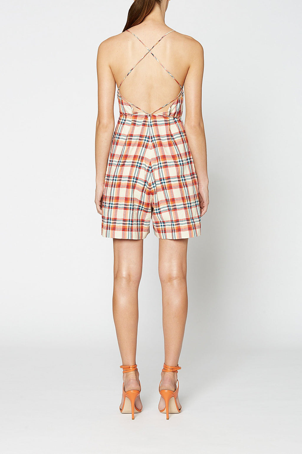 MADRAS CHECK JUMPSUIT