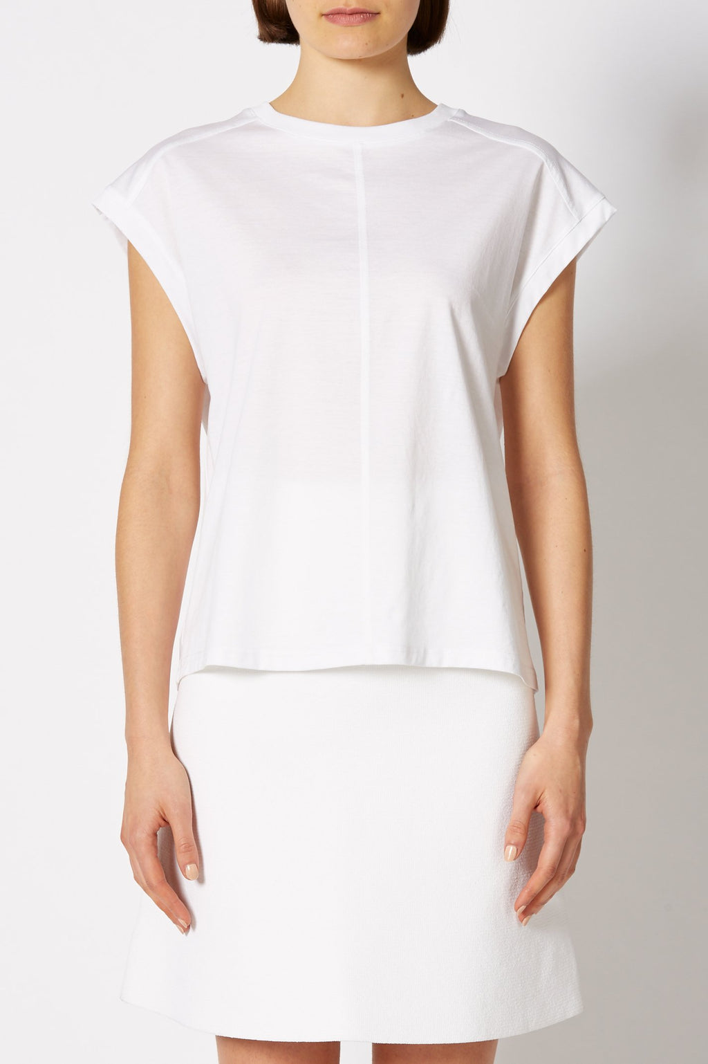 MERCERISED SLEEVELESS TEE