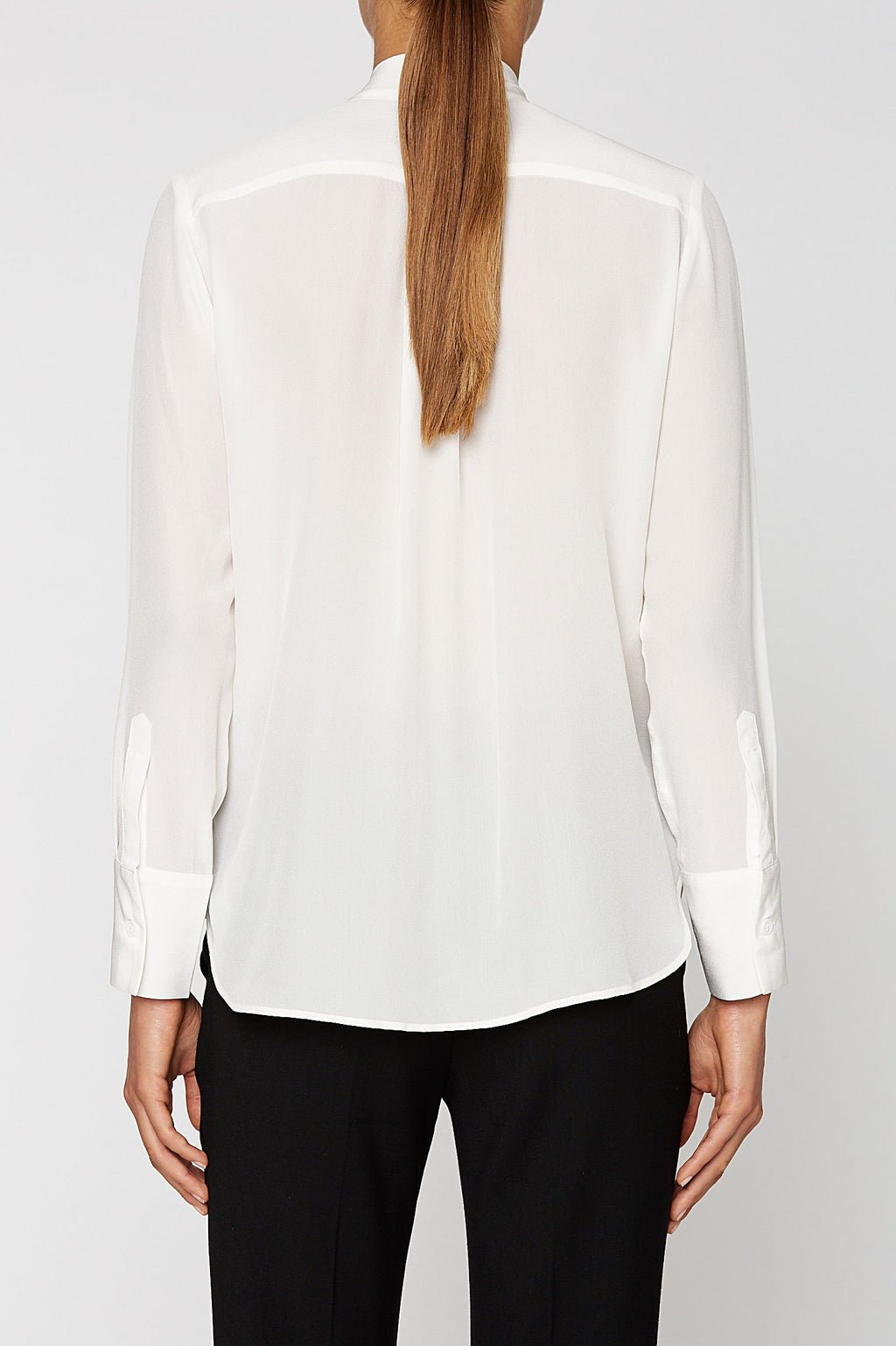 CDC PINTUCK TIE BLOUSE