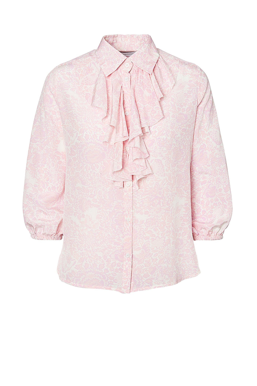 CDC FLORAL RUFFLE BLOUSE