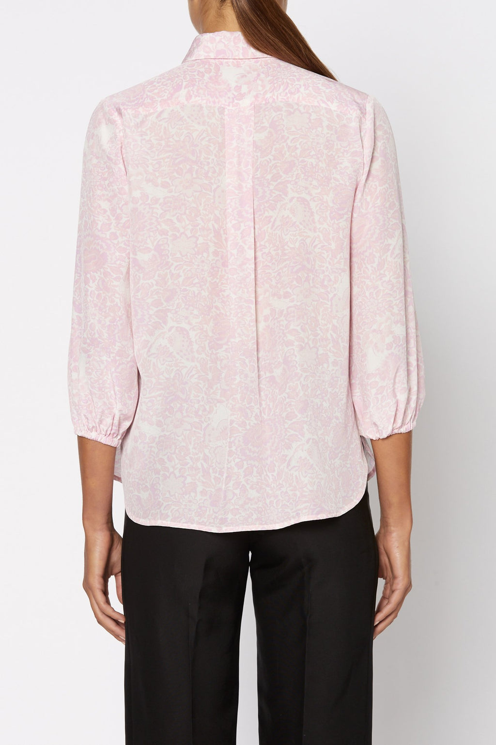 CDC FLORAL RUFFLE BLOUSE
