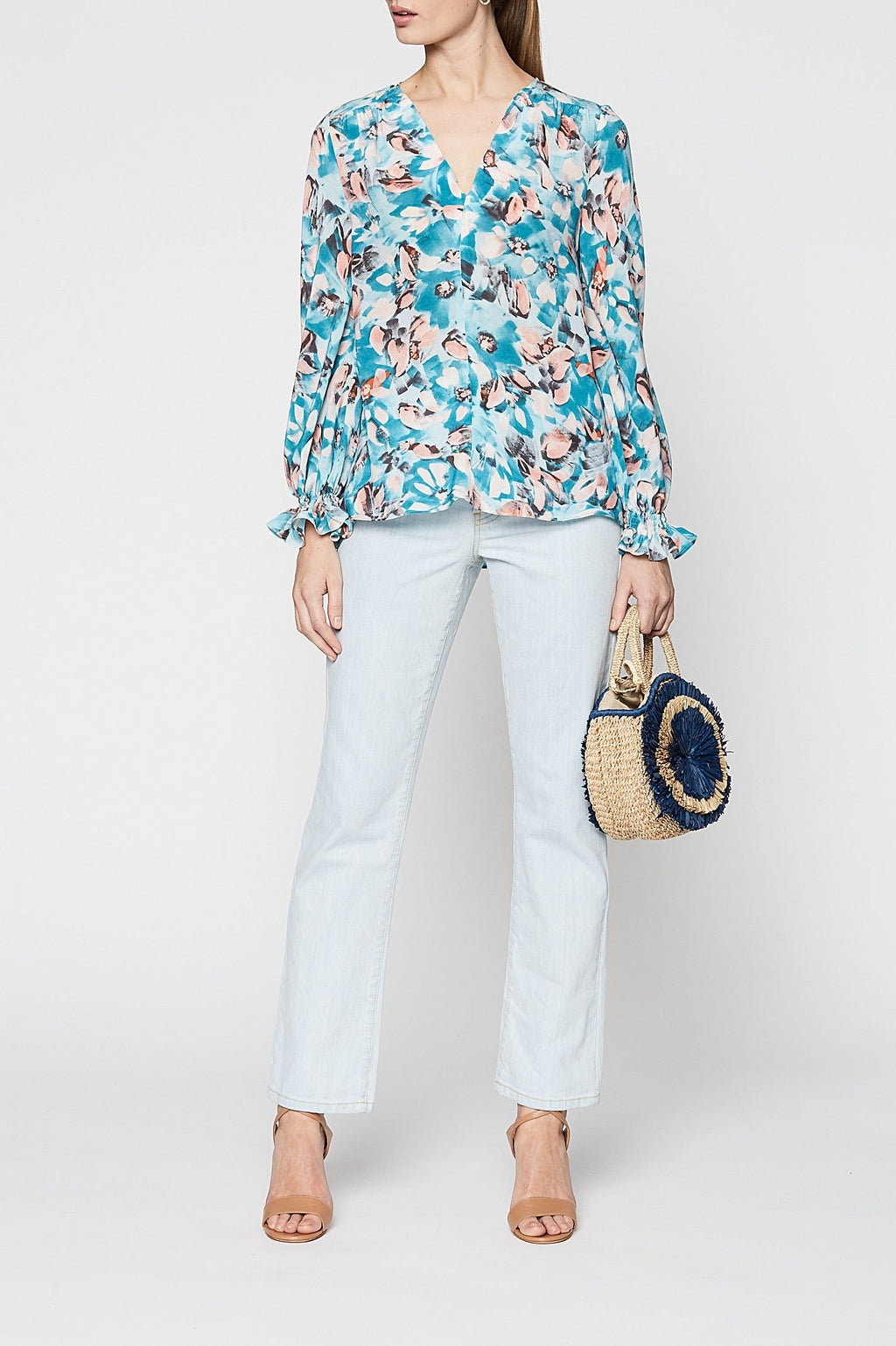 MAGNOLIA PRINT BLOUSE