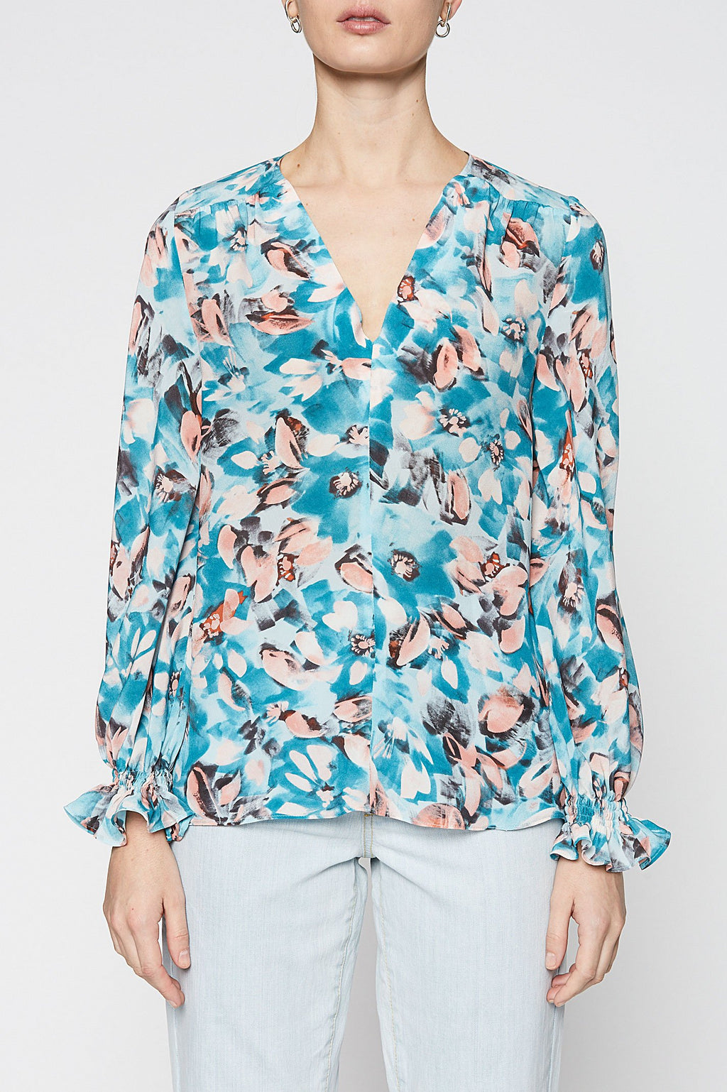 MAGNOLIA PRINT BLOUSE
