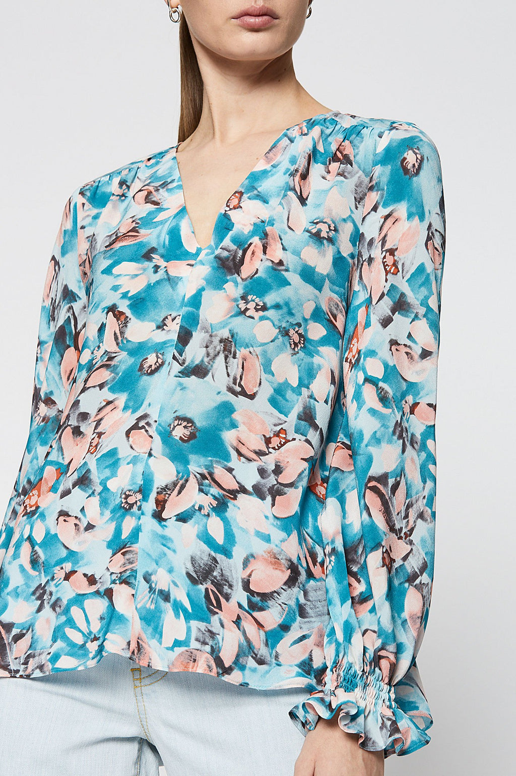 MAGNOLIA PRINT BLOUSE