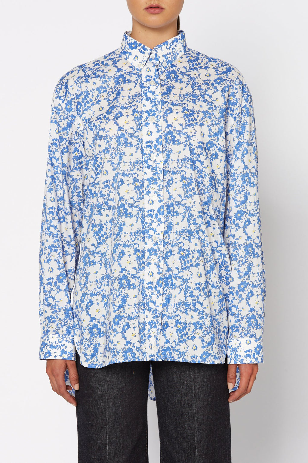 FLORAL BUTTON DOWN SHIRT