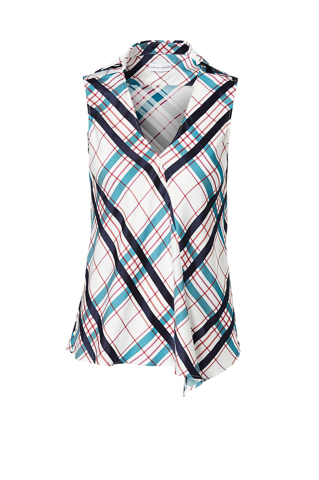 PLAID BIAS TOP