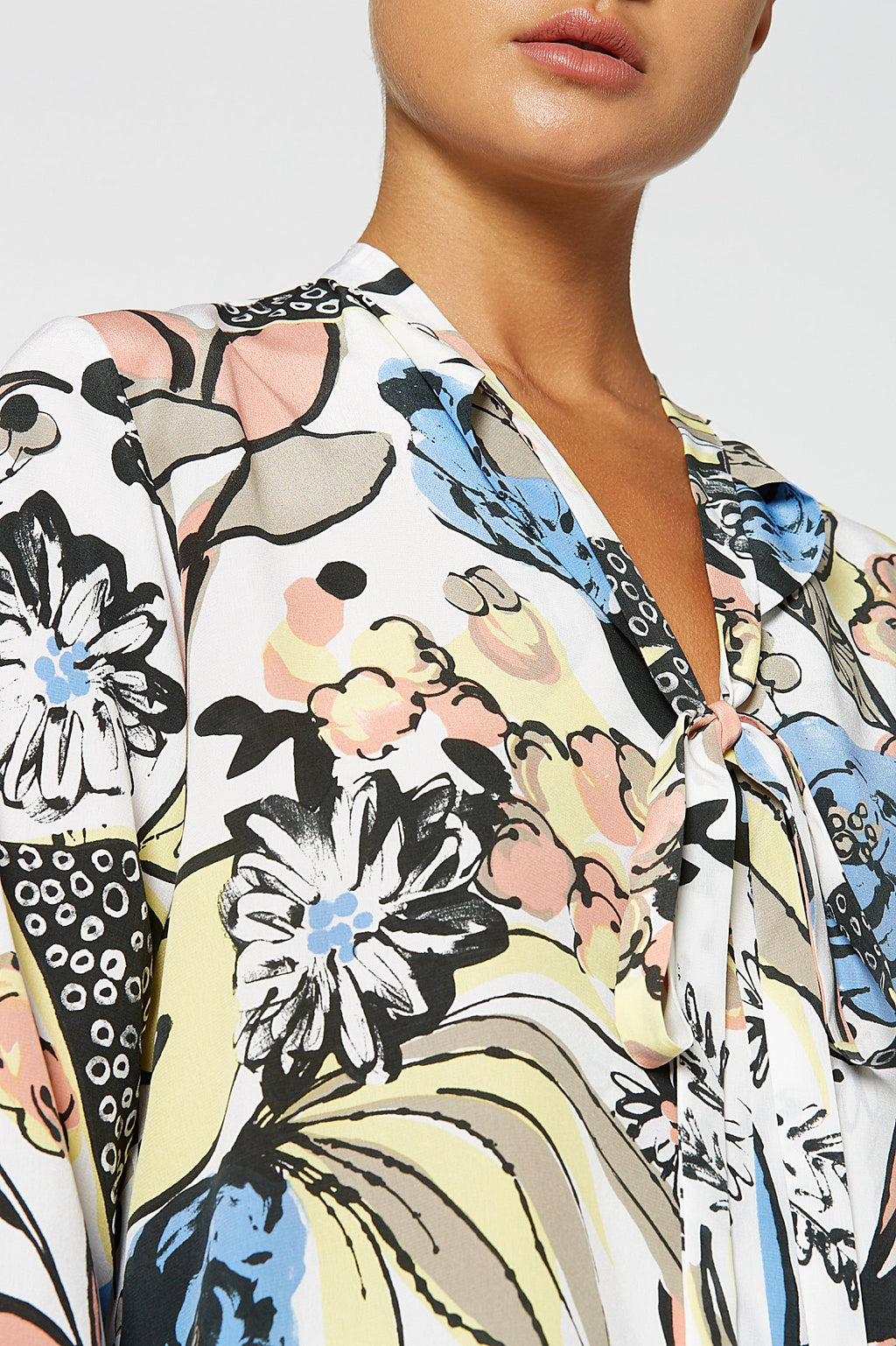 CDC LEAF PRINT BLOUSE