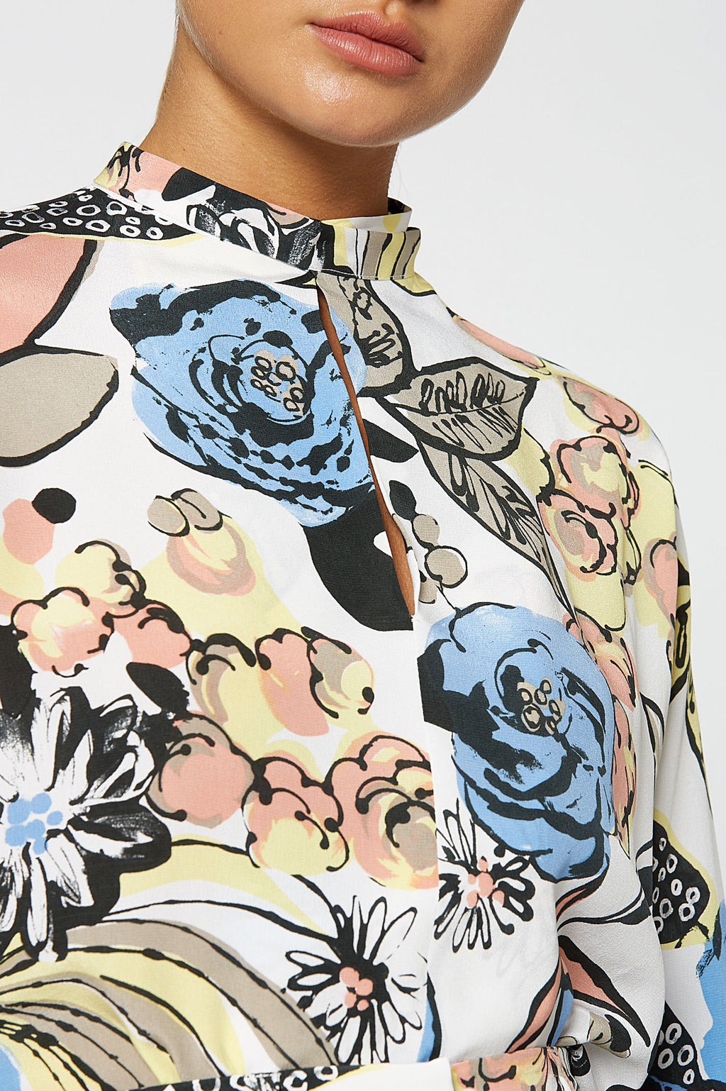 CDC LEAF PRINT BLOUSE