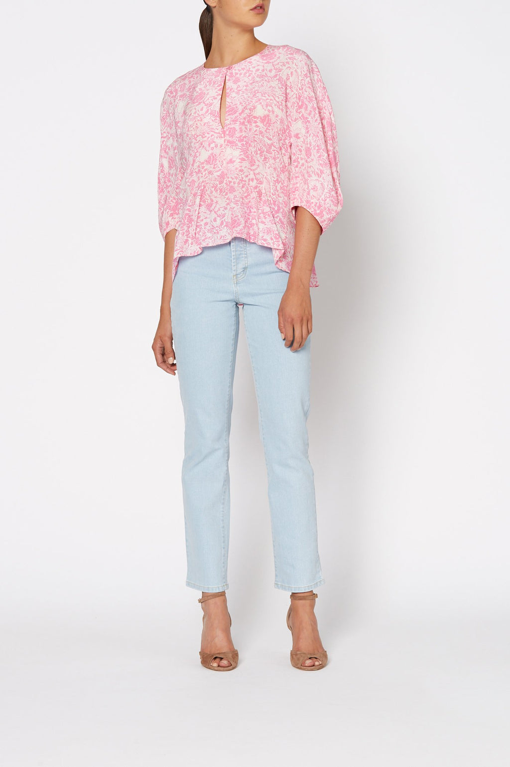 CDC FLORAL COCOON SLV BLOUSE