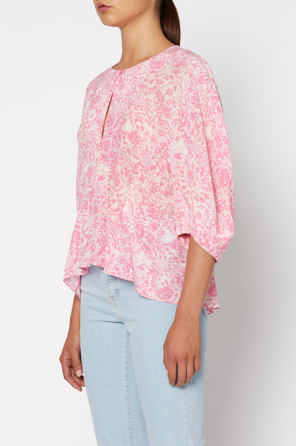 CDC FLORAL COCOON SLV BLOUSE
