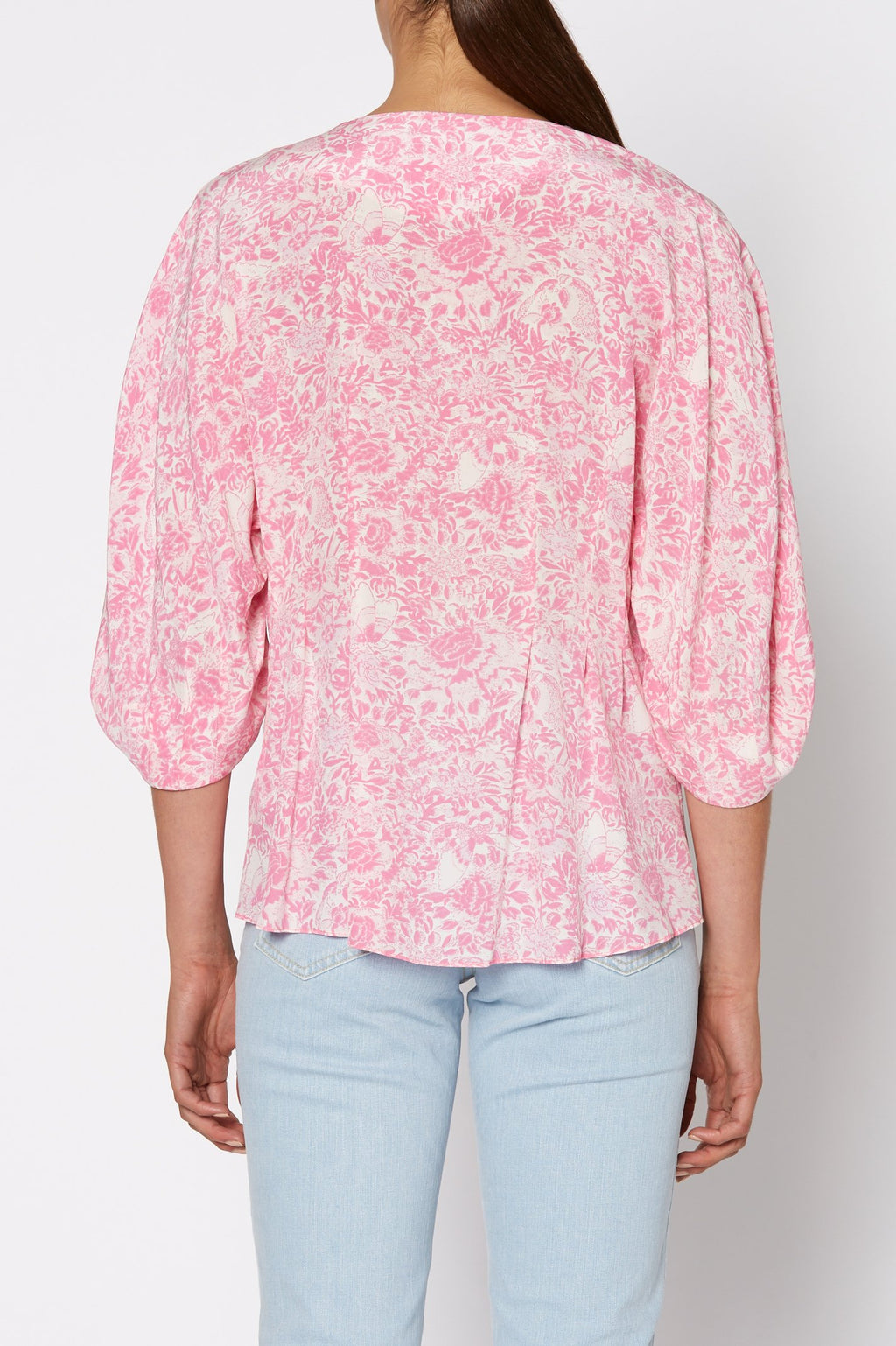 CDC FLORAL COCOON SLV BLOUSE