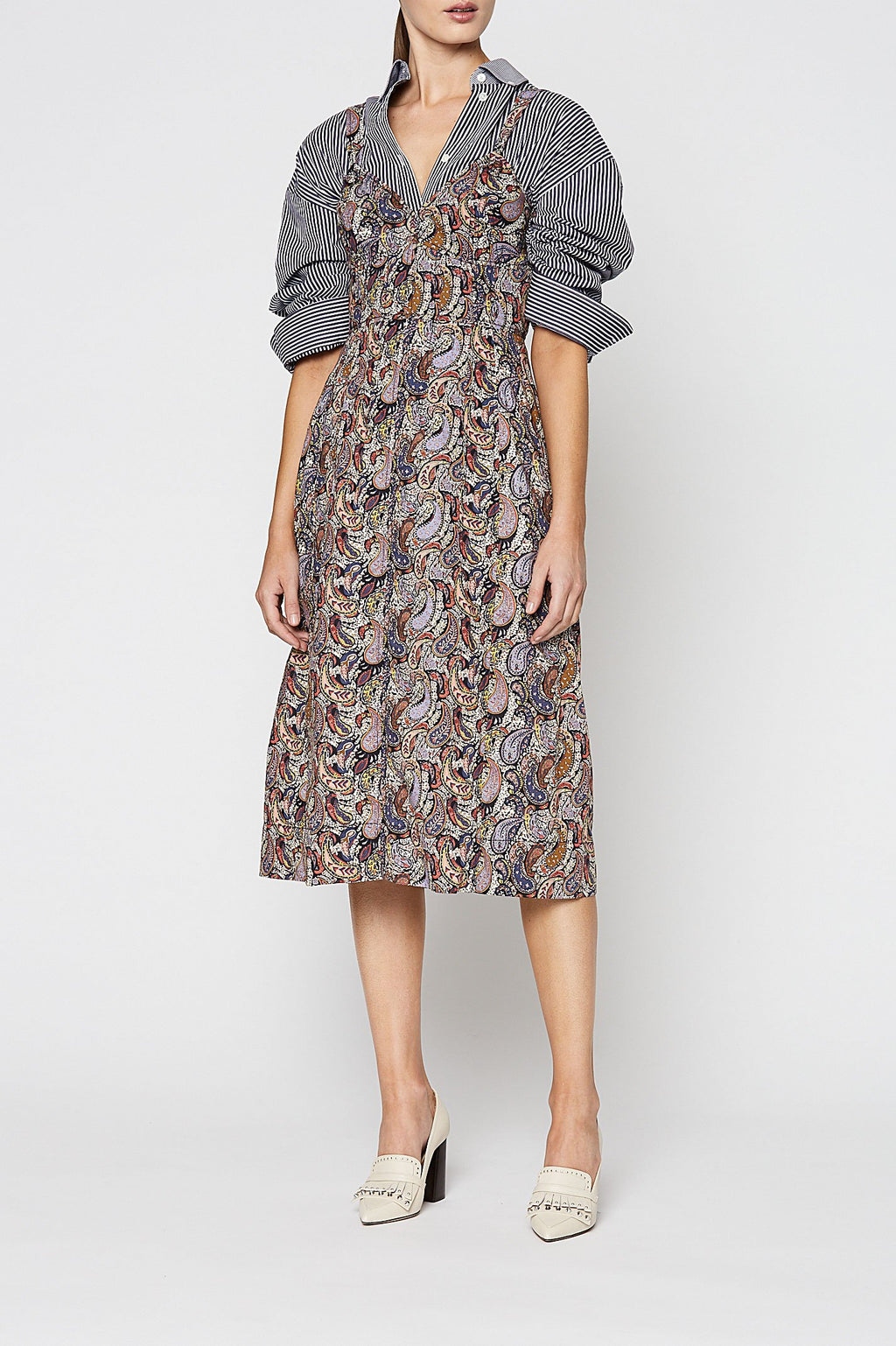 PAISLEY PRINTED DRESS