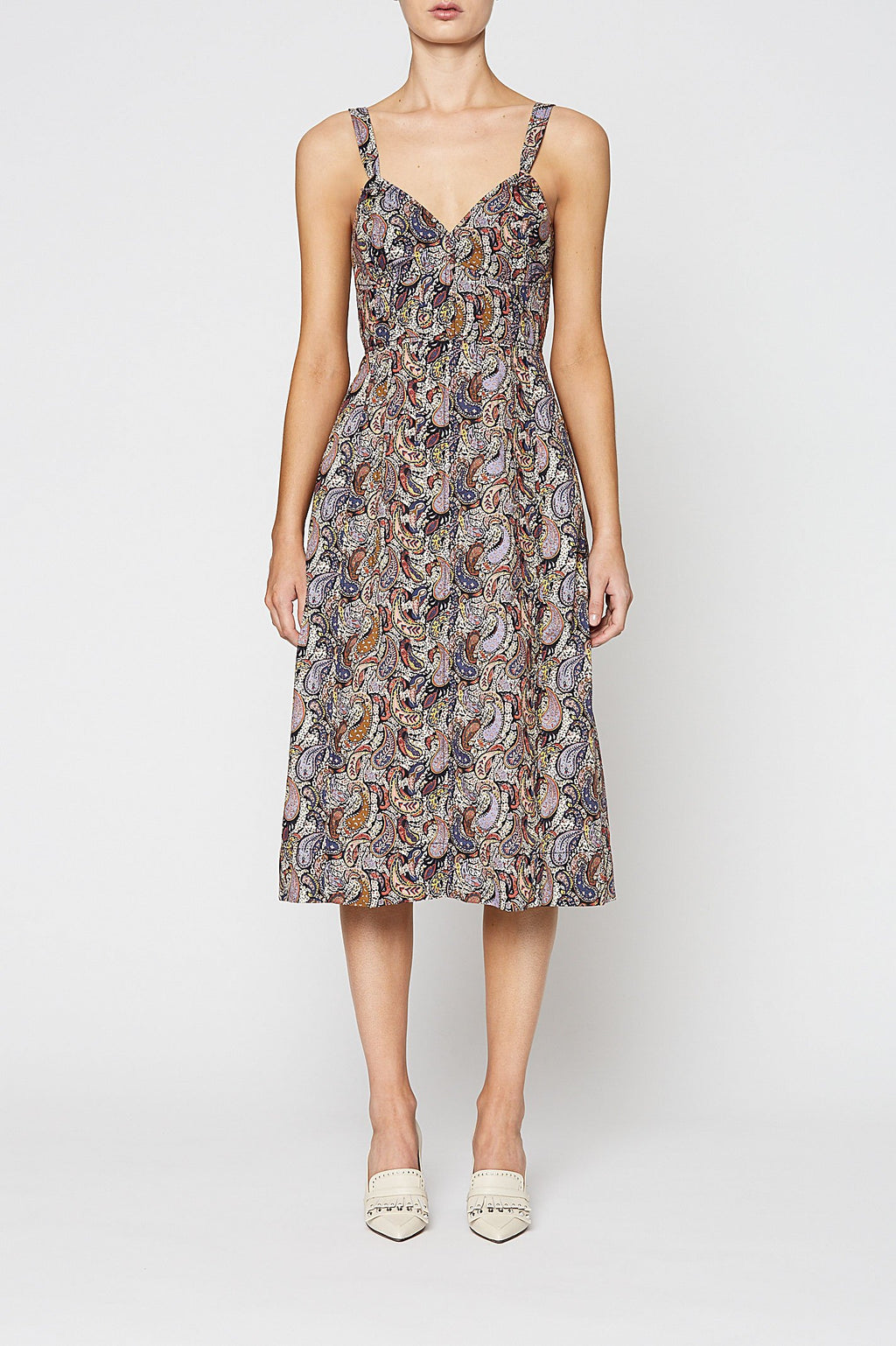 PAISLEY PRINTED DRESS
