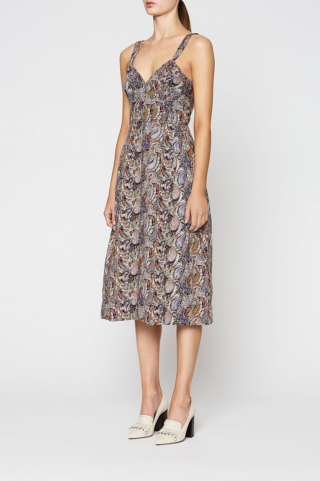 PAISLEY PRINTED DRESS