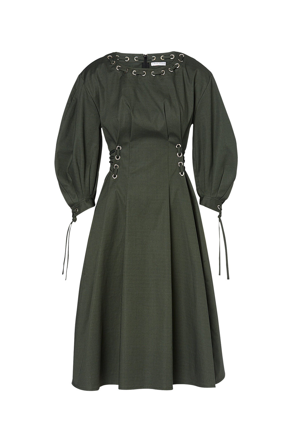 EYELET COTTON DRESS