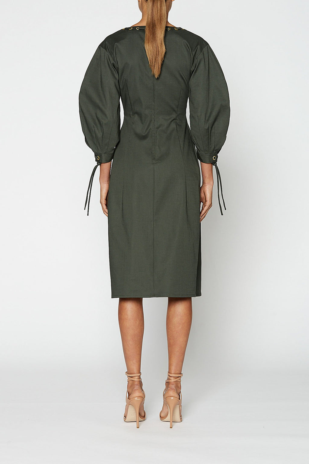 EYELET COTTON DRESS