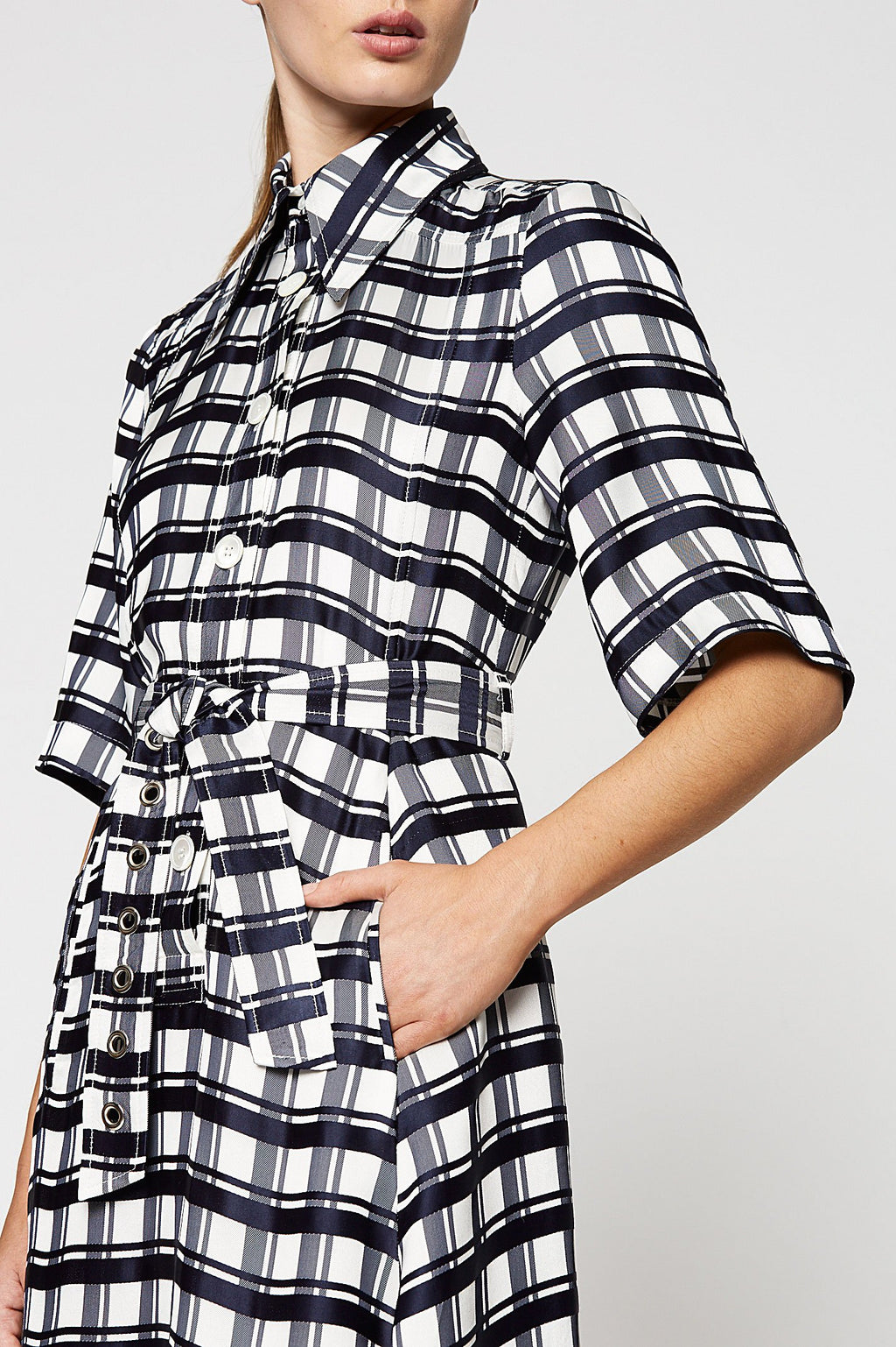 CHECK DRESS