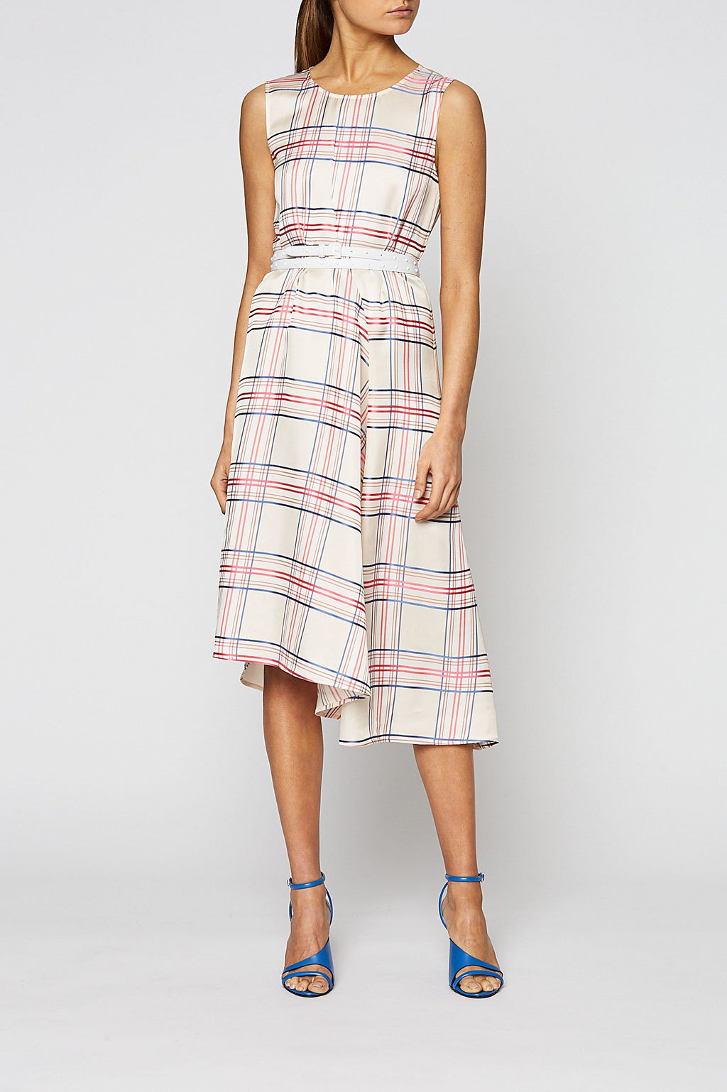 CHECK SLIP DRESS