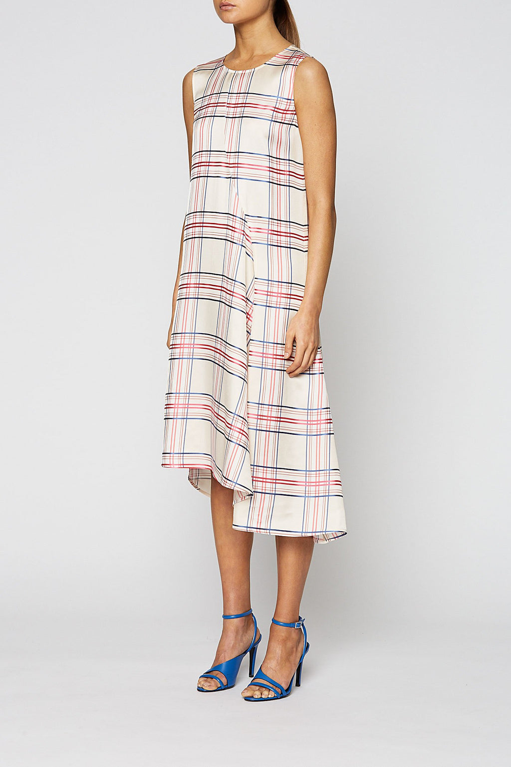 CHECK SLIP DRESS
