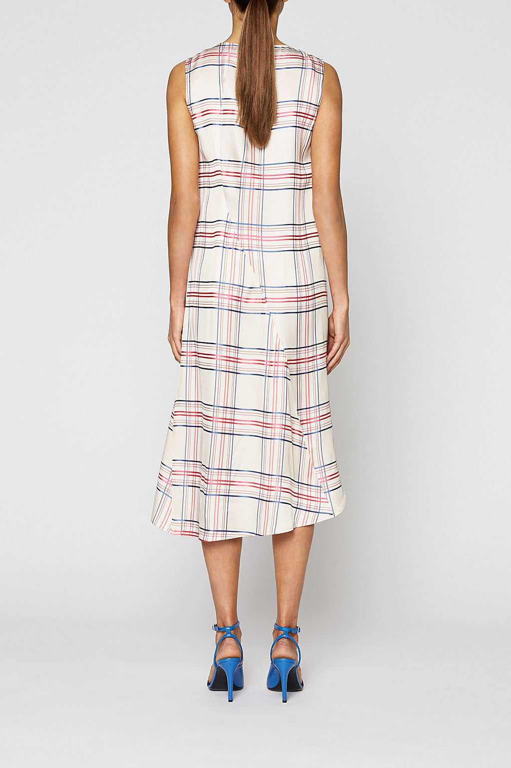 CHECK SLIP DRESS