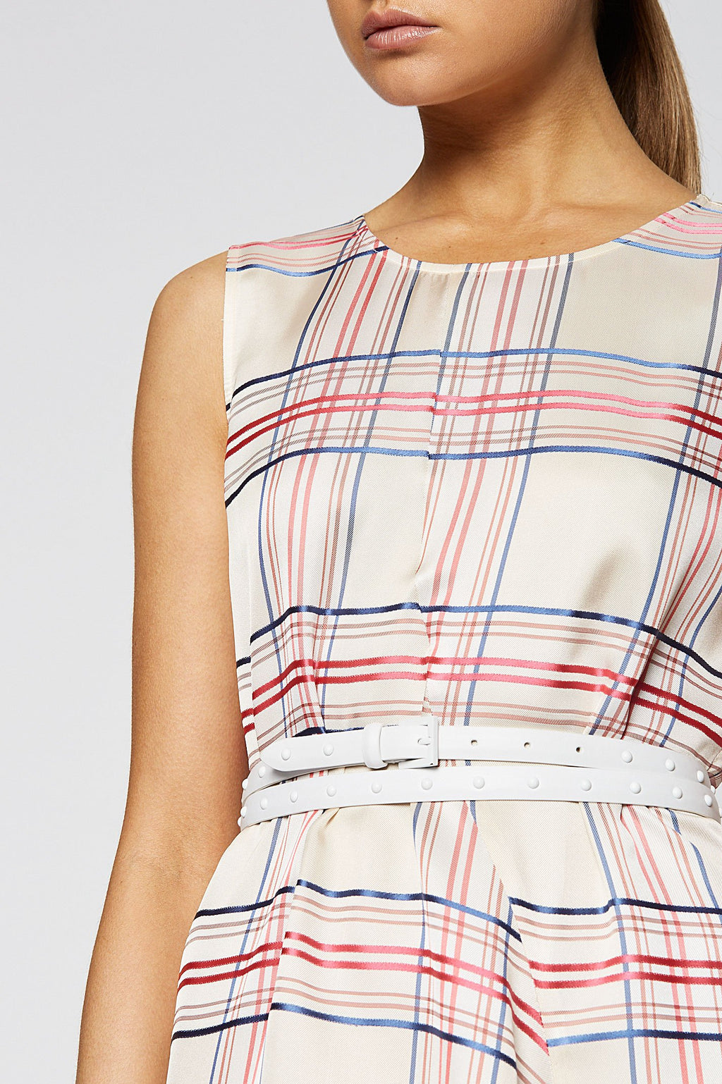 CHECK SLIP DRESS