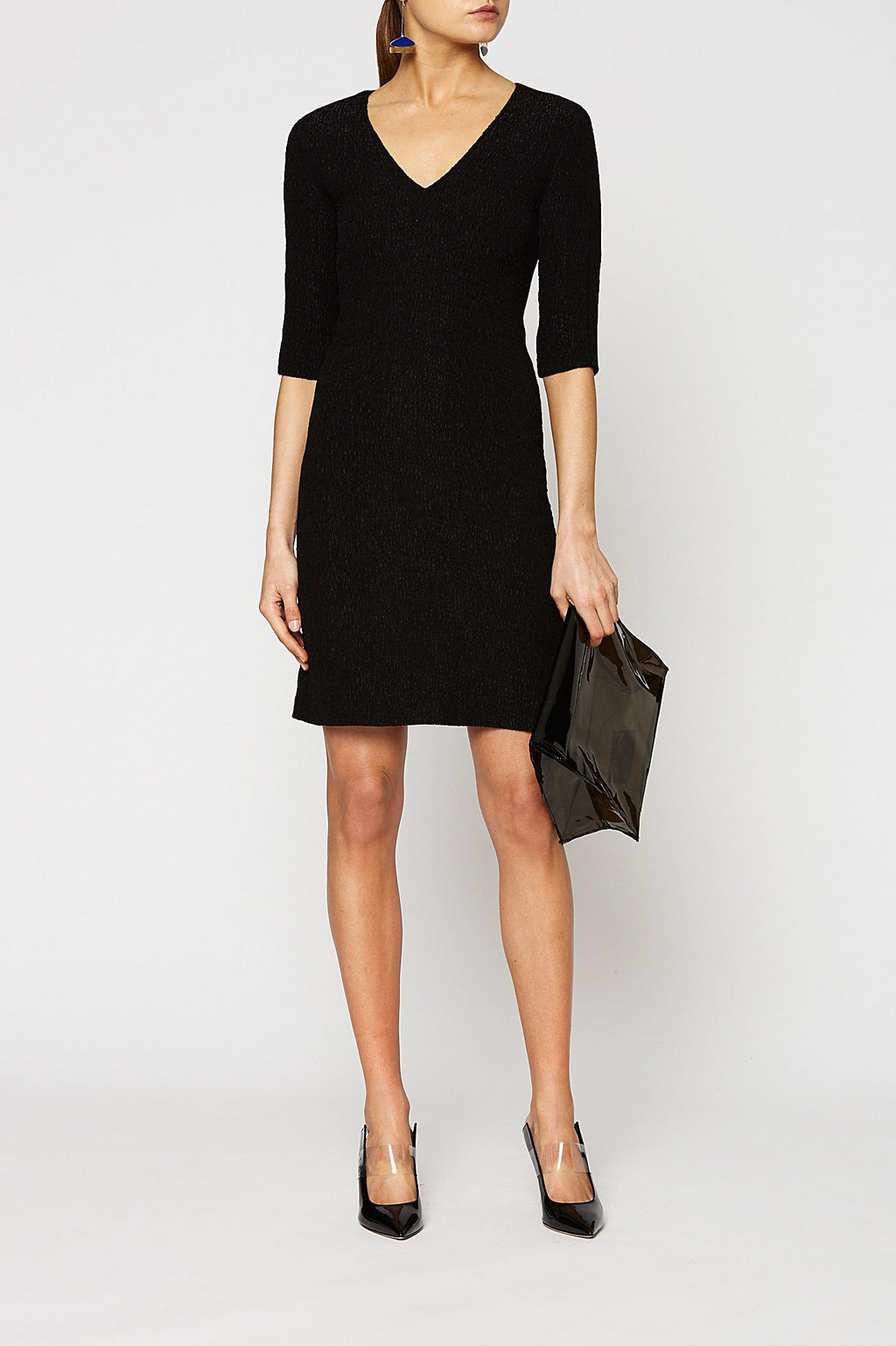 STRETCH REPTILE MINI DRESS