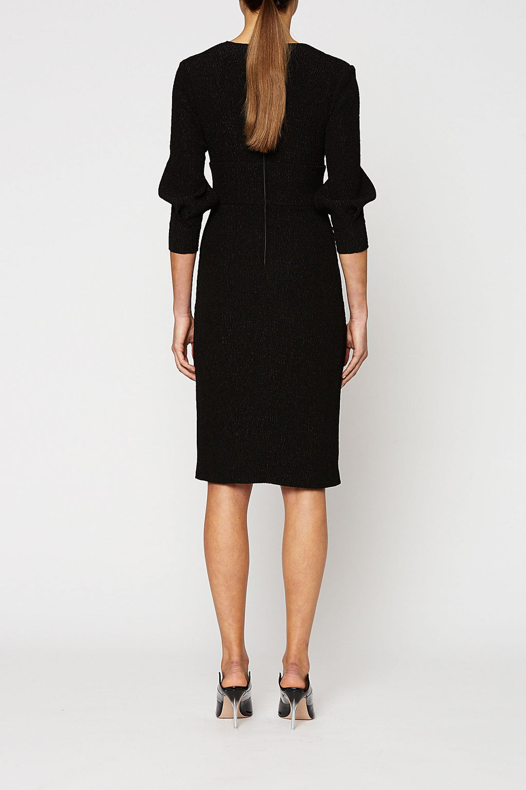 STRETCH REPTILE PENCIL DRESS