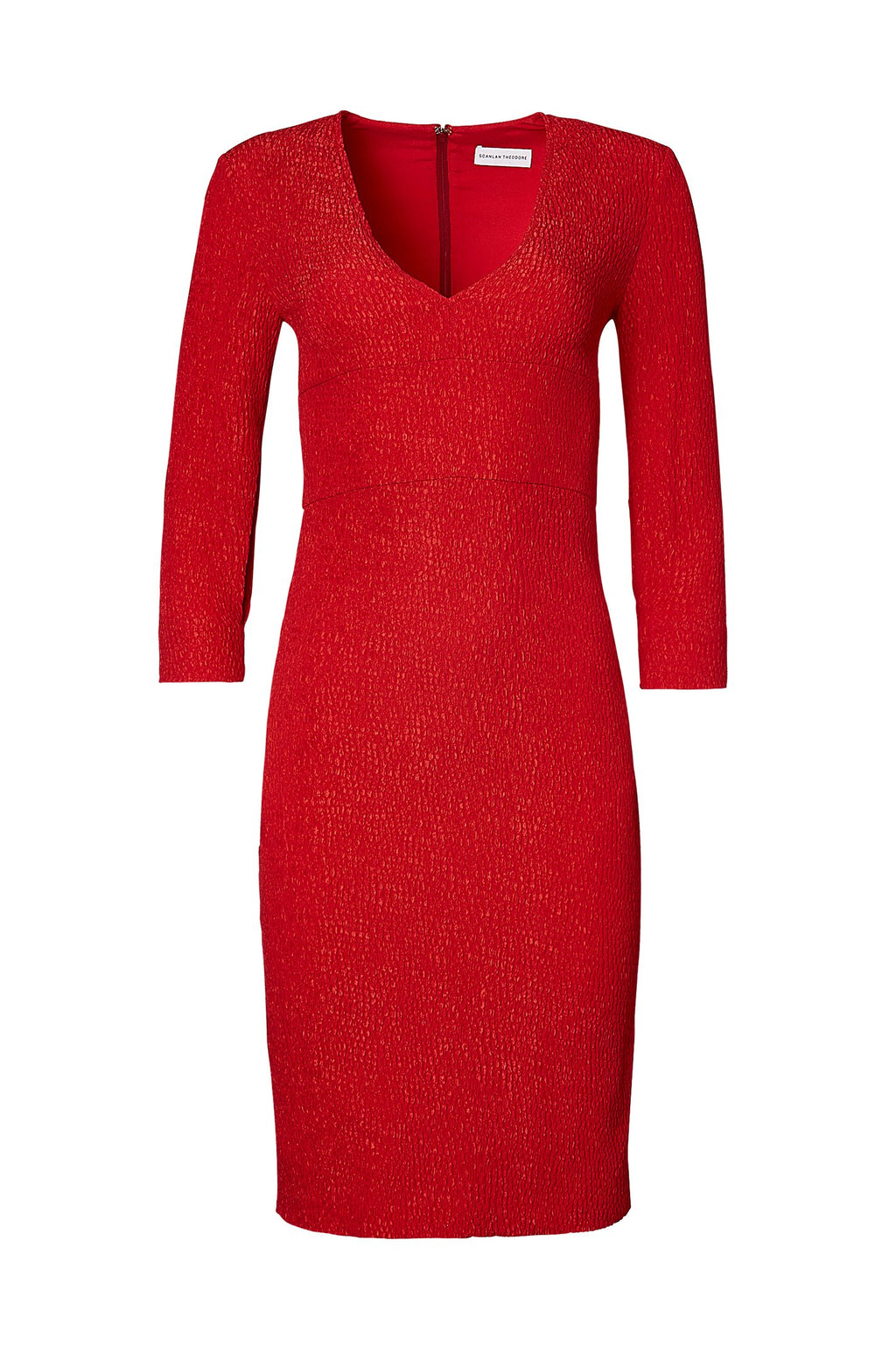 STRETCH REPTILE PENCIL DRESS
