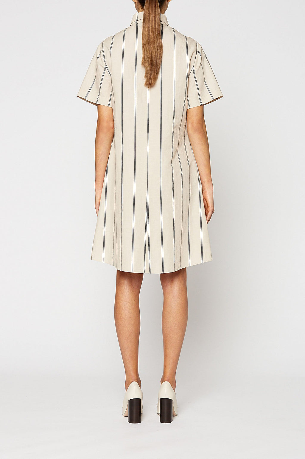 NAUTICA STRIPED SHIRT DRESS