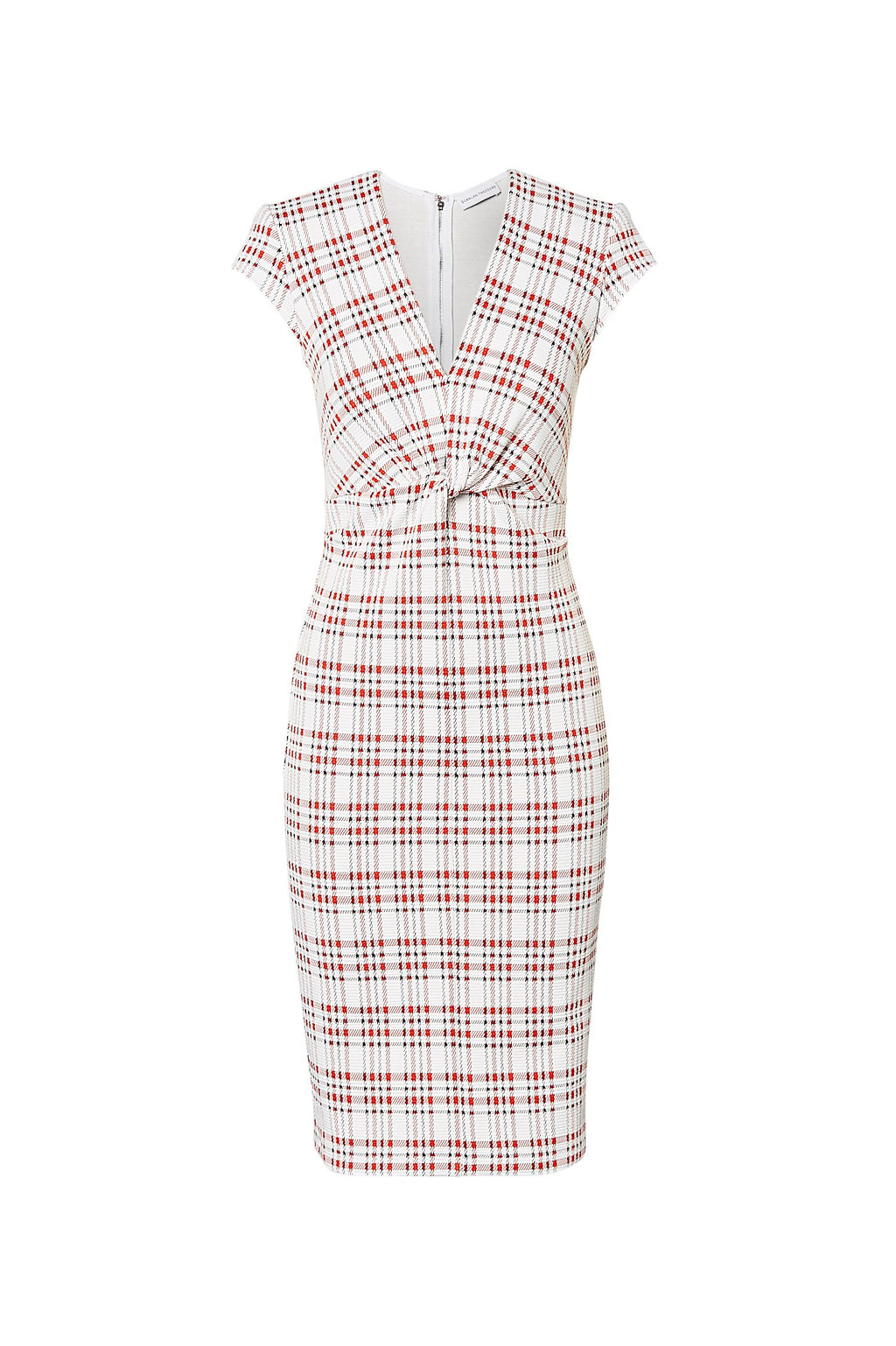 PLAID TURBAN DRESS