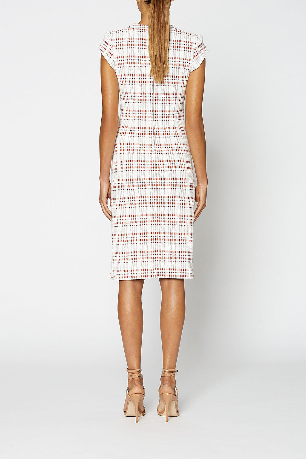 PLAID TURBAN DRESS