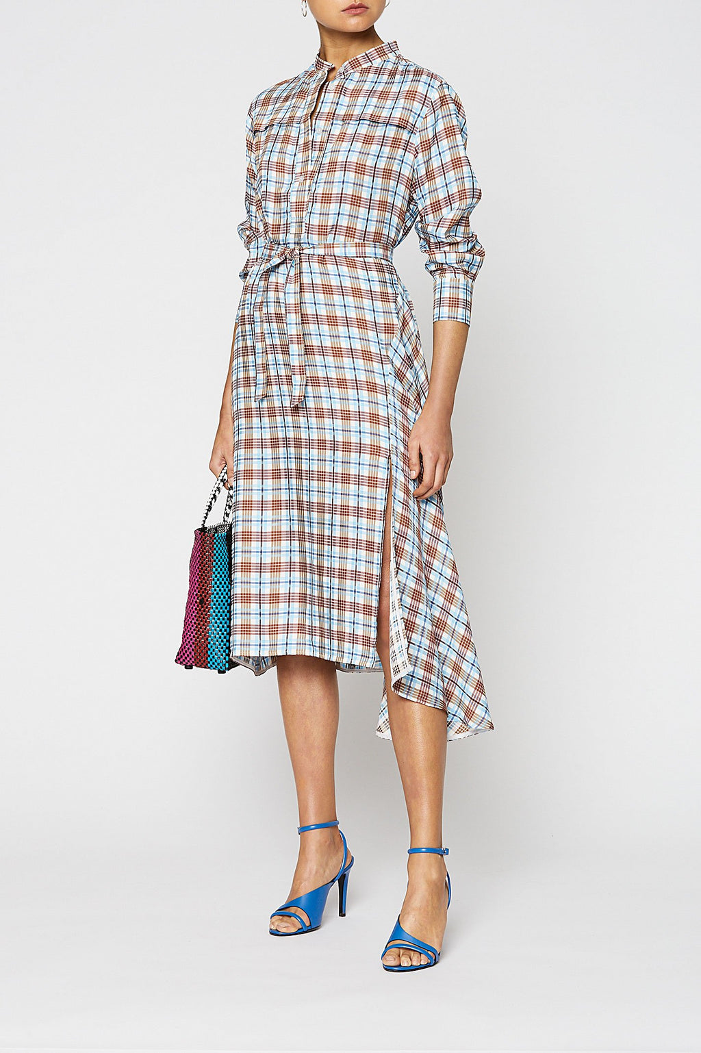 CHECK SHIRT DRESS