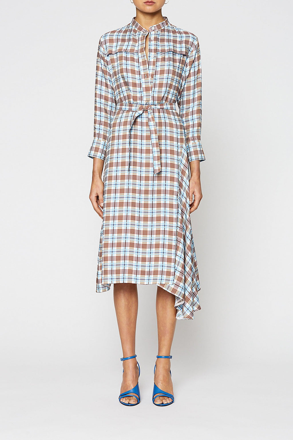 CHECK SHIRT DRESS