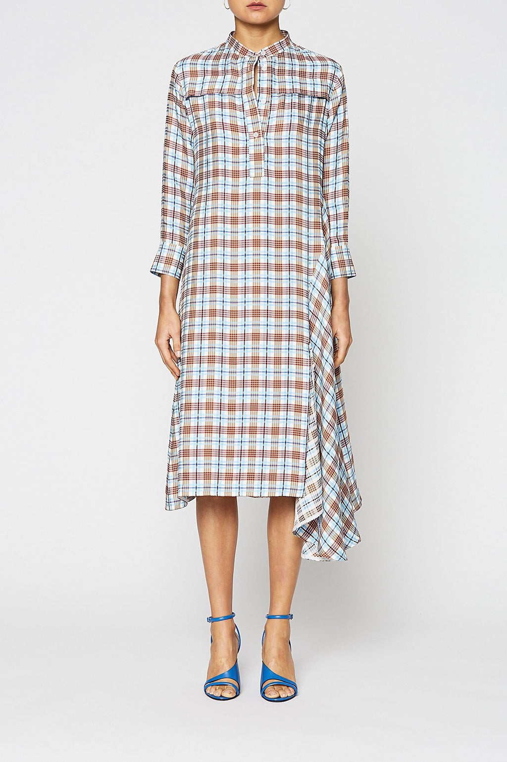CHECK SHIRT DRESS