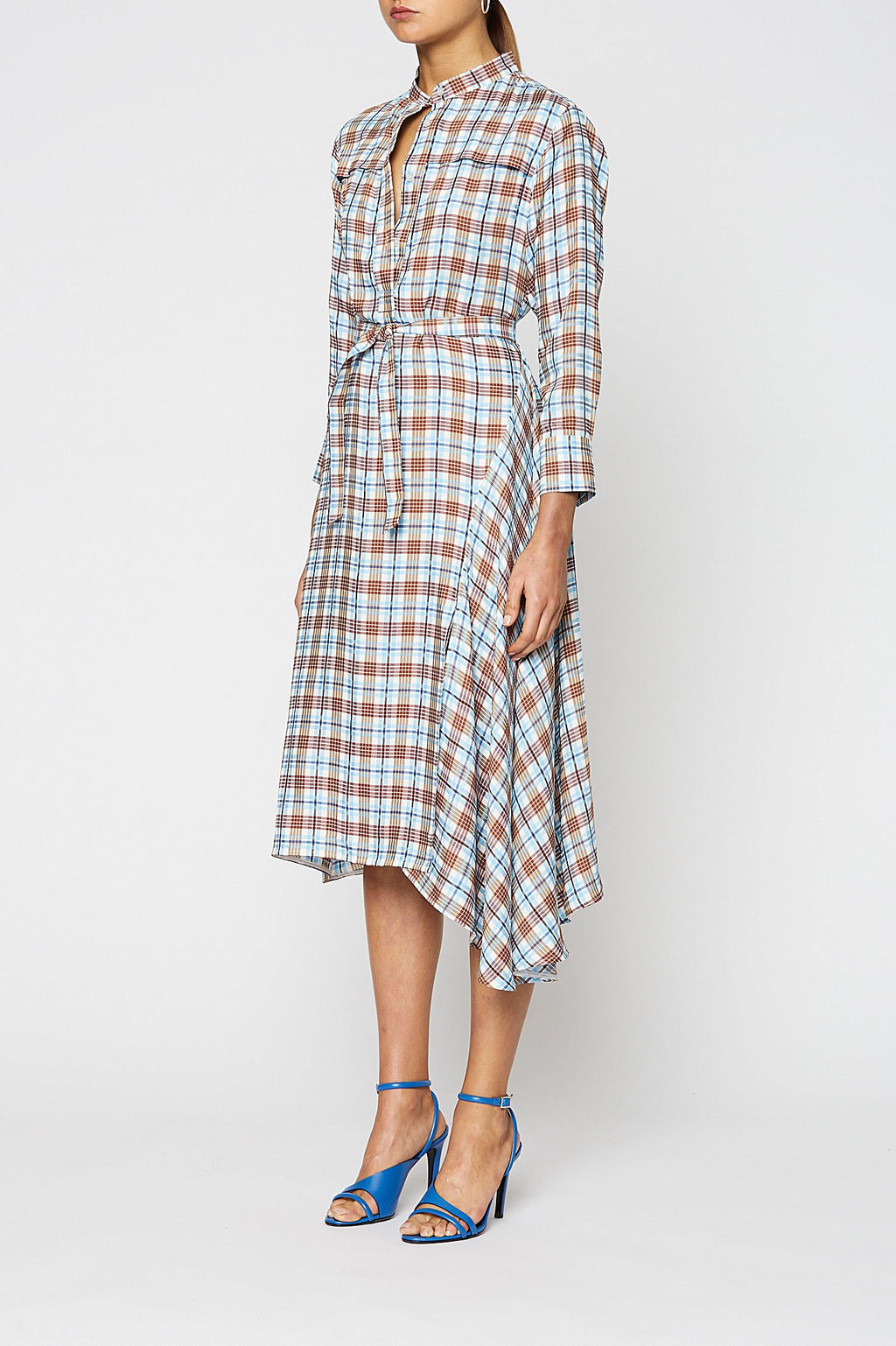 CHECK SHIRT DRESS